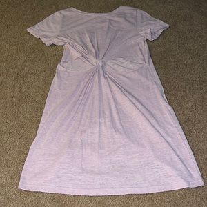 vestique light pink dress with cut out